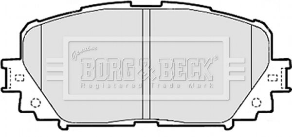 BORG & BECK stabdžių trinkelių rinkinys, diskinis stabdys BBP2073